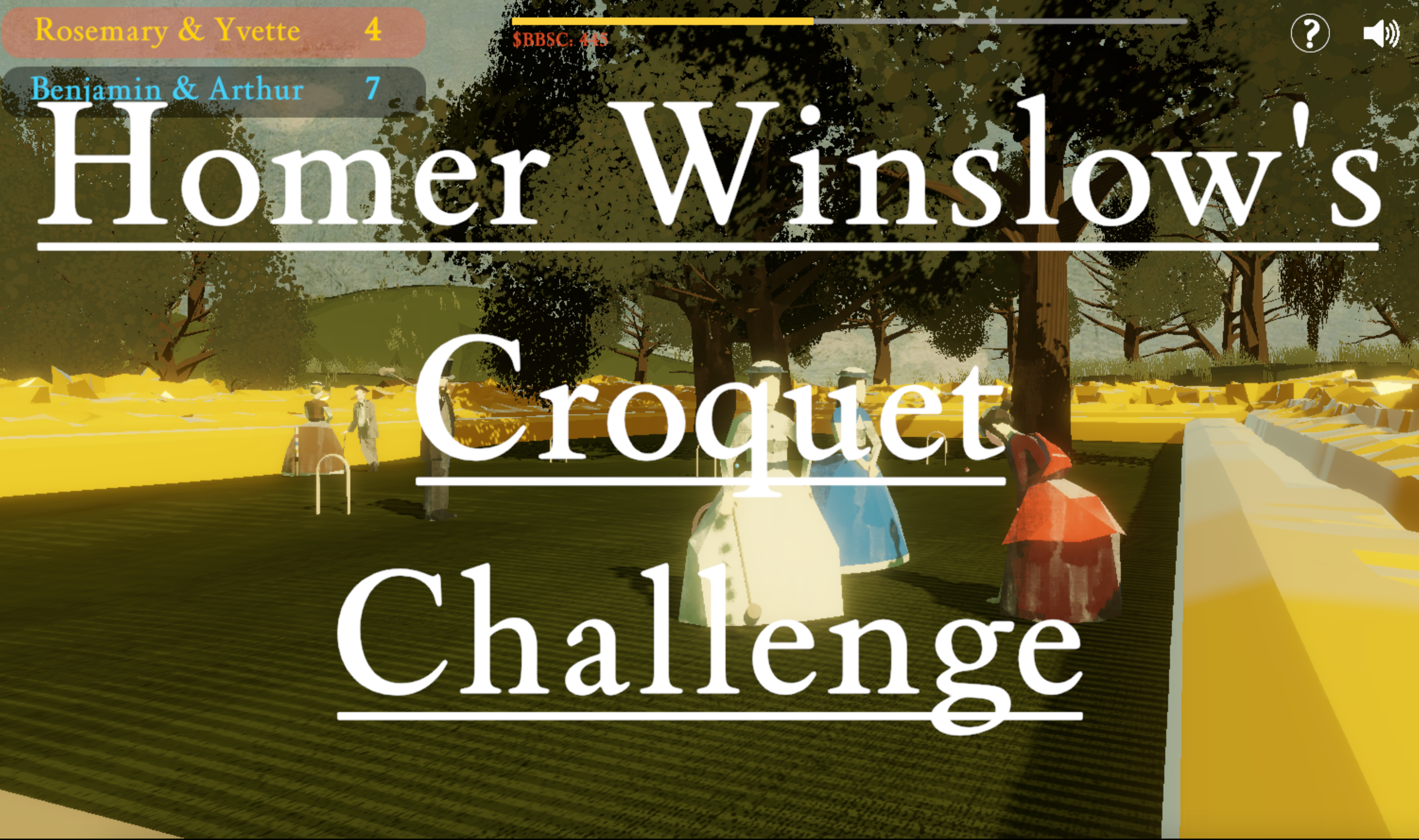 Winslow Homer's Croquet Challenge by Mitchell F. Chan: Pushing the Boundaries of Fine Art and Non-Fungibles.